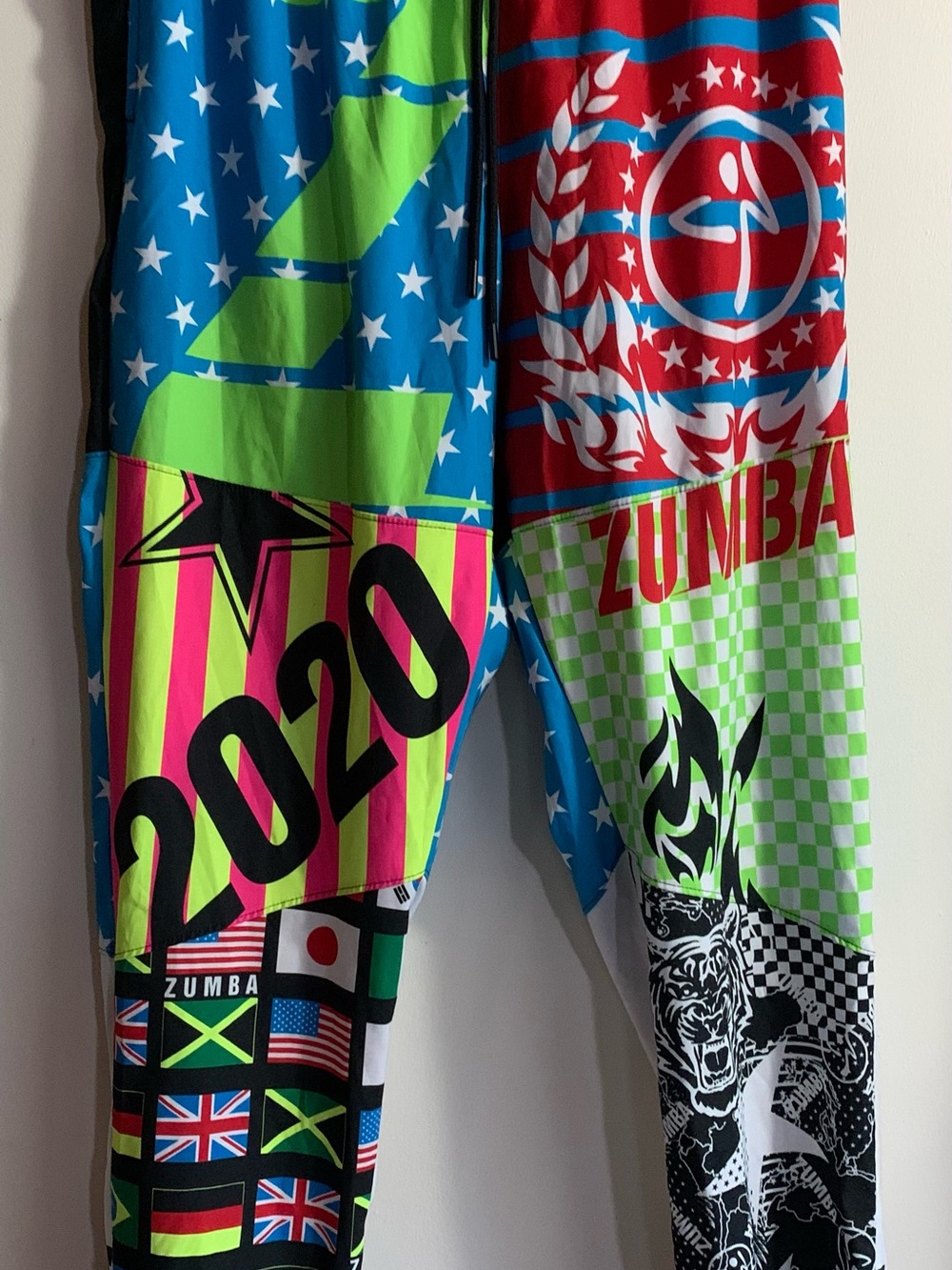 Zumba Fitness Neon Multicolor Graphic pants